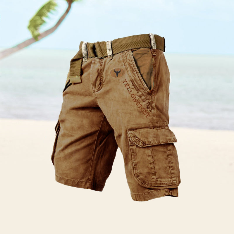 Short Cargo Vintage Multi-Poches Confort et Style Estival