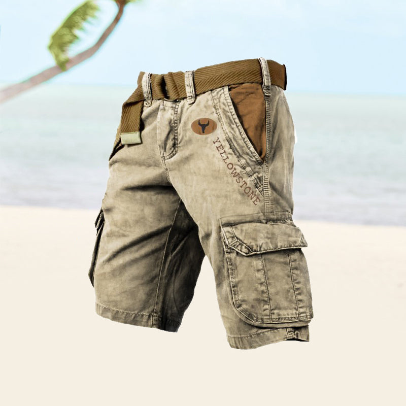 Short Cargo Vintage Multi-Poches Confort et Style Estival