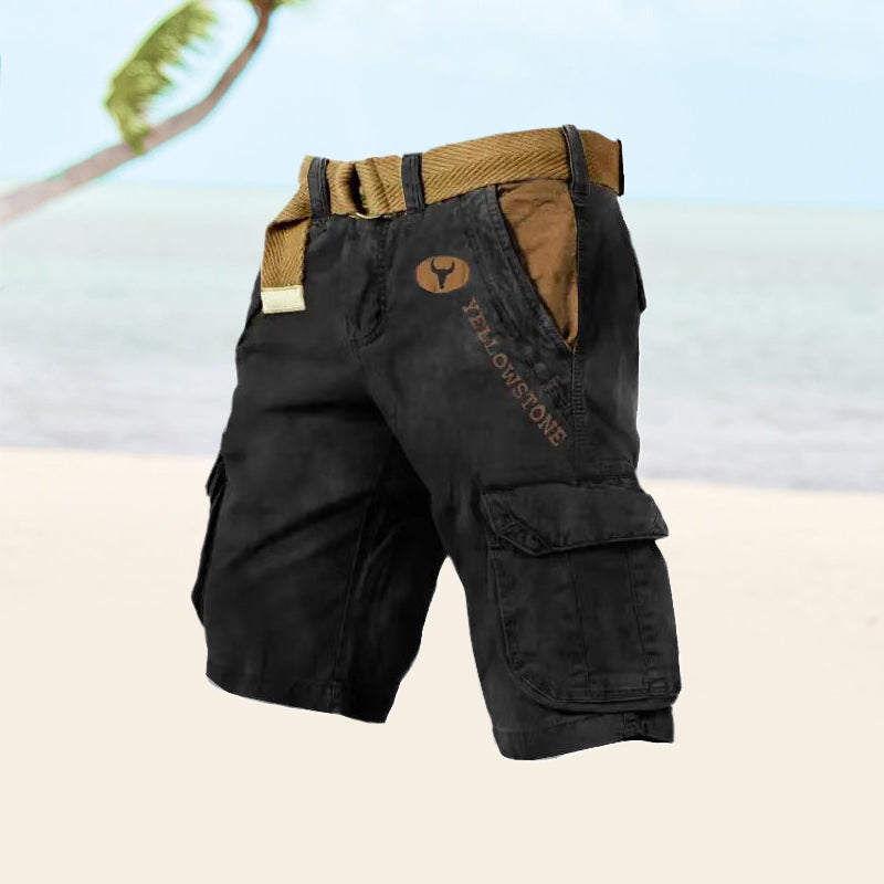 Short Cargo Vintage Multi-Poches Confort et Style Estival