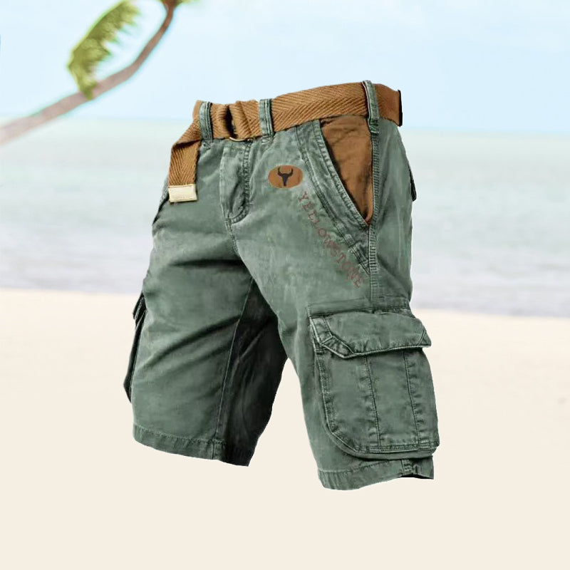 Short Cargo Vintage Multi-Poches Confort et Style Estival