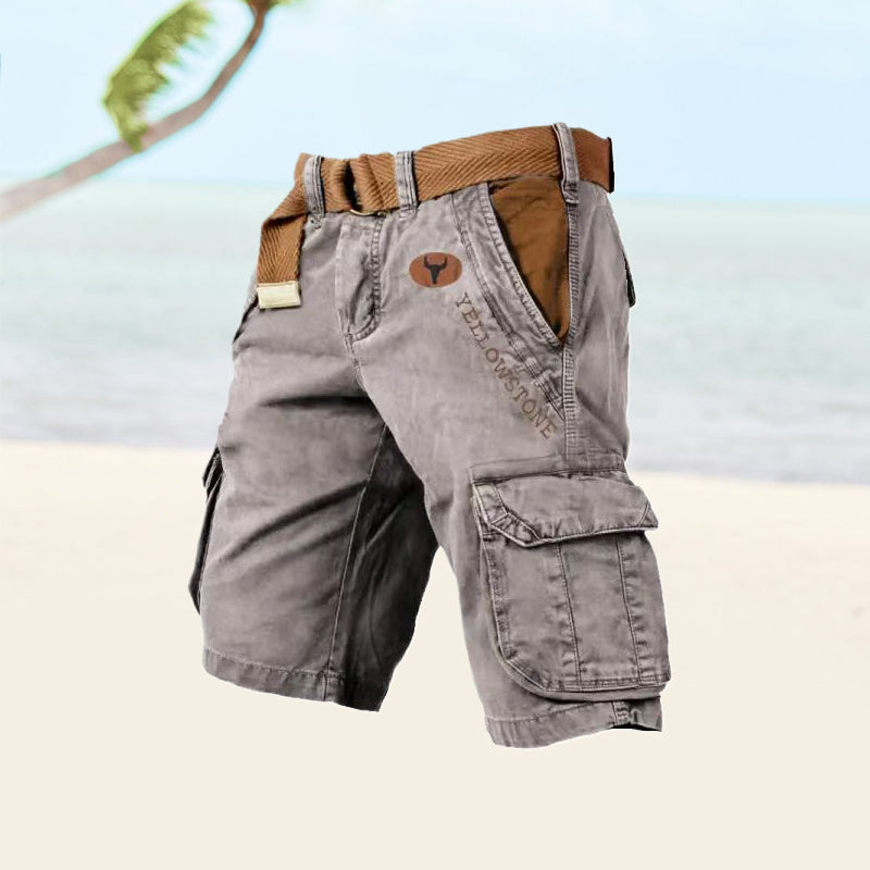 Short Cargo Vintage Multi-Poches Confort et Style Estival