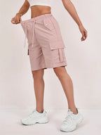 Short Cargo Taille Haute Femme