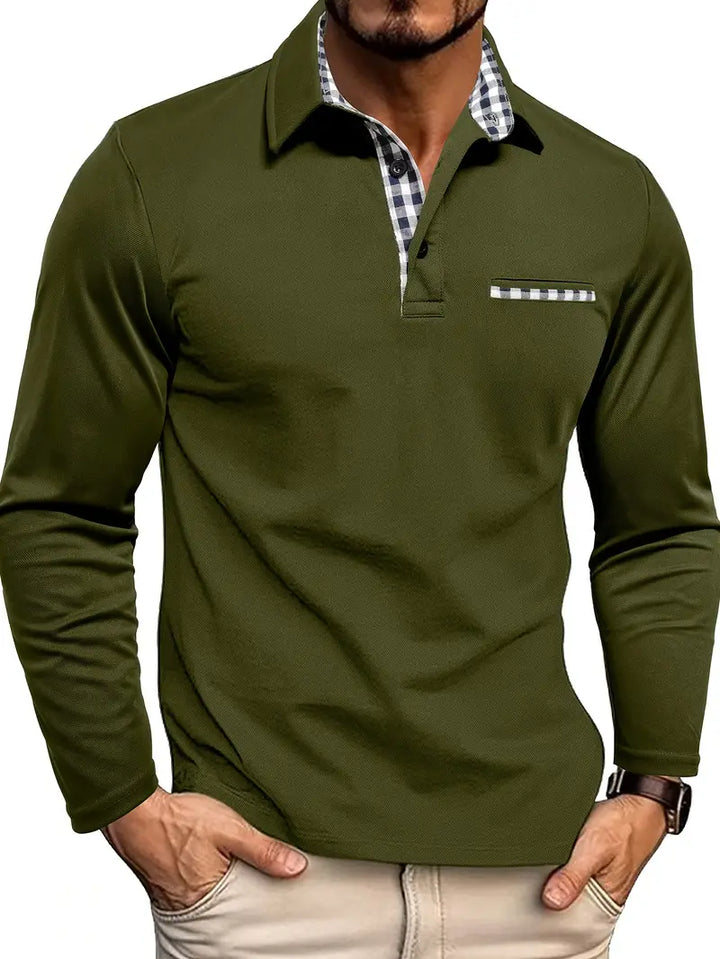 Polo Manches Longues Élégant Confort Respirant et Style Moderne