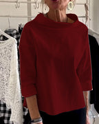 Blouse Femme Col Bateau Élégante