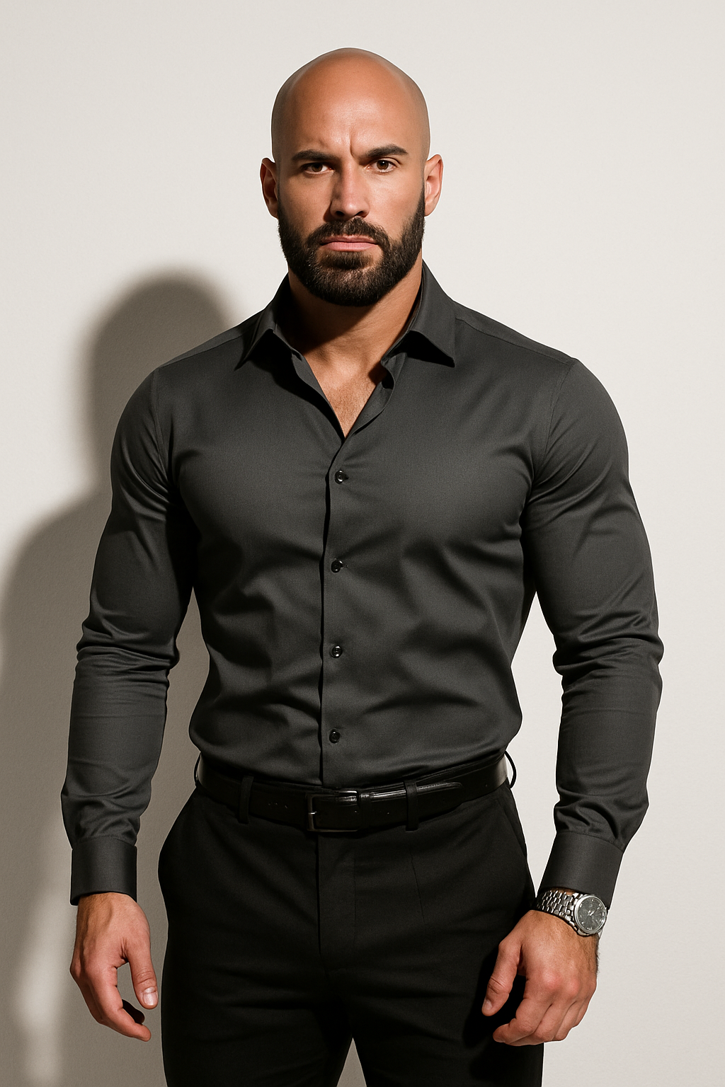 Chemise Homme Ajustée Élégance Premium