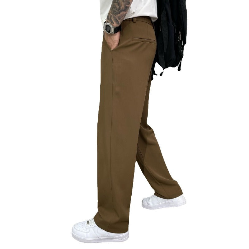 Pantalon Homme Coupe Large Minimaliste