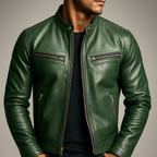 Veste en Cuir Élégante Coupe Moderne et Confort Premium