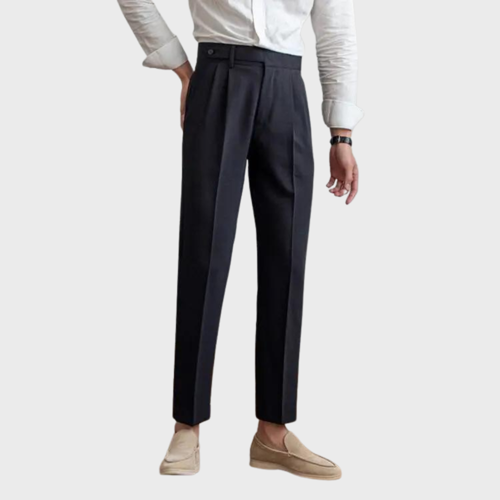 Pantalon Homme Plissé Élégance Tailleur