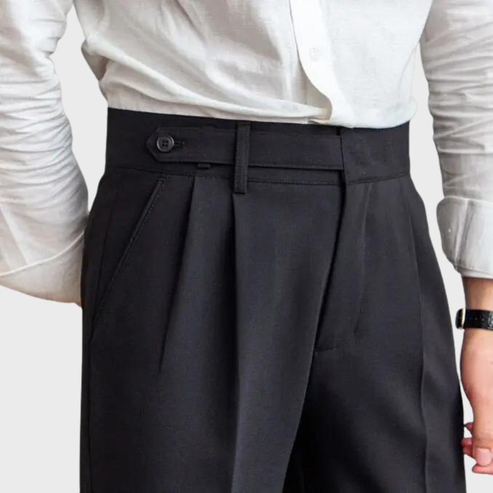 Pantalon Homme Plissé Élégance Tailleur
