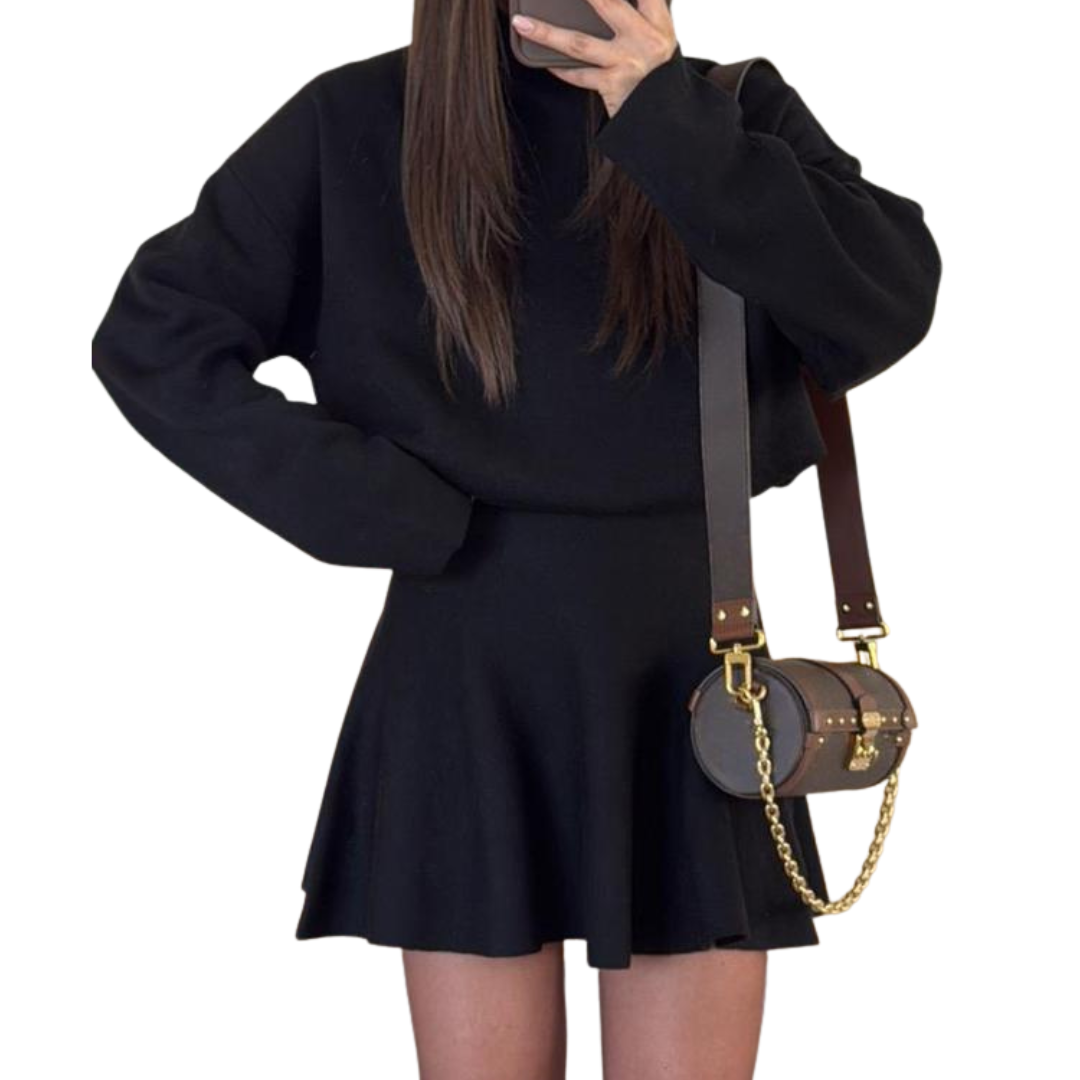 Robe Pull Femme Patineuse Chic