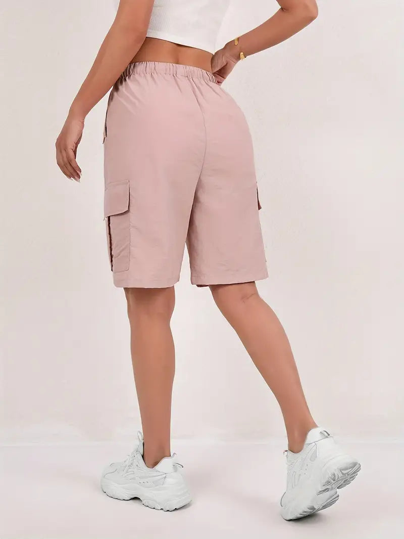 Short Cargo Taille Haute Femme