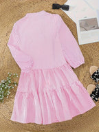 Robe Courte à Carreaux Vichy et Taille Froncée