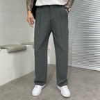 Pantalon Homme Coupe Large Minimaliste