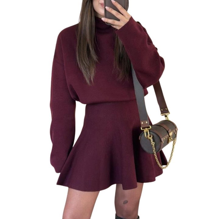 Robe Pull Femme Patineuse Chic