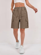 Short Cargo Taille Haute Femme