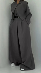 Combinaison Femme à Jambes Larges avec Cape Amovible