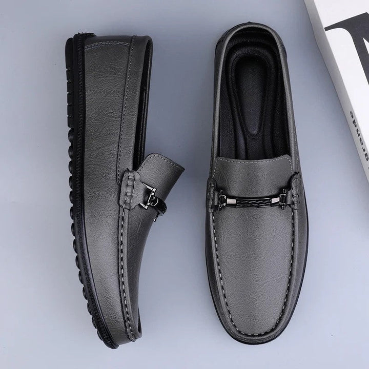 Mocassins en Cuir Élégants avec Boucle Confort et Style Moderne