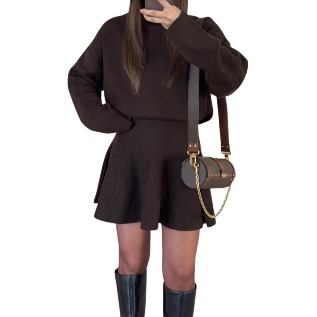 Robe Pull Femme Patineuse Chic