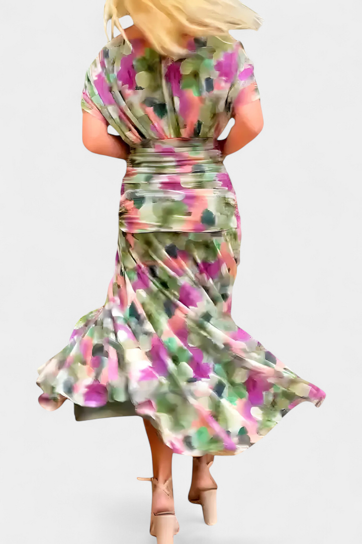 Robe Femme Élégance Soirée Plissée
