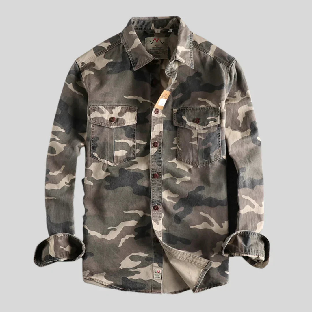 Surchemise Camouflage Vintage Confort Durable et Style Outdoor