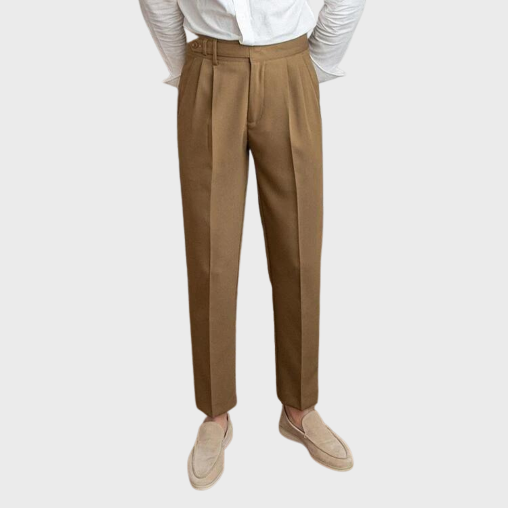 Pantalon Homme Plissé Élégance Tailleur