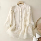 Blouse Femme Brodée Élégance Bohème