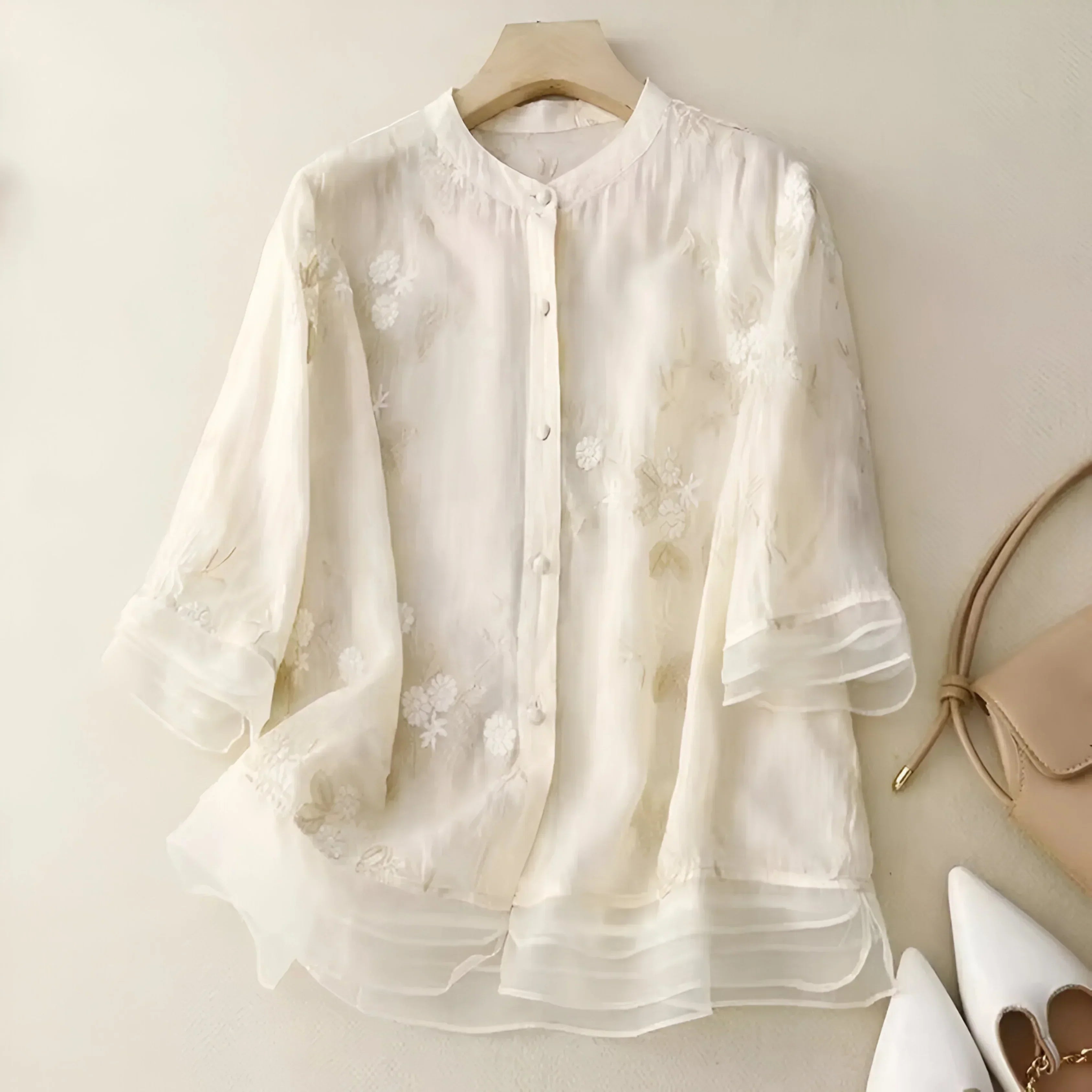 Blouse Femme Brodée Élégance Bohème