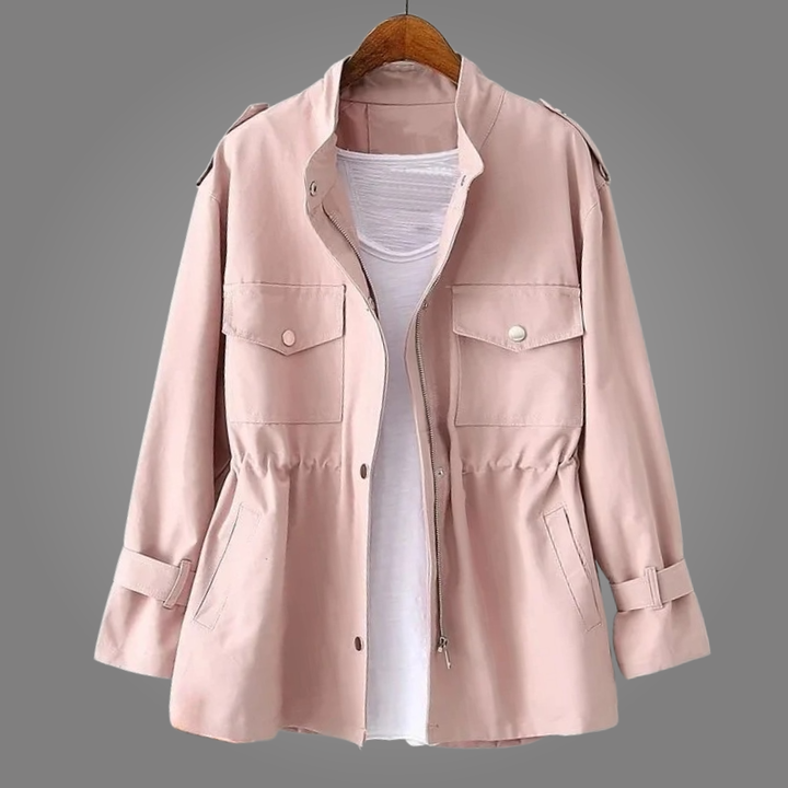 Veste Chemise à Poches et Taille Ajustable