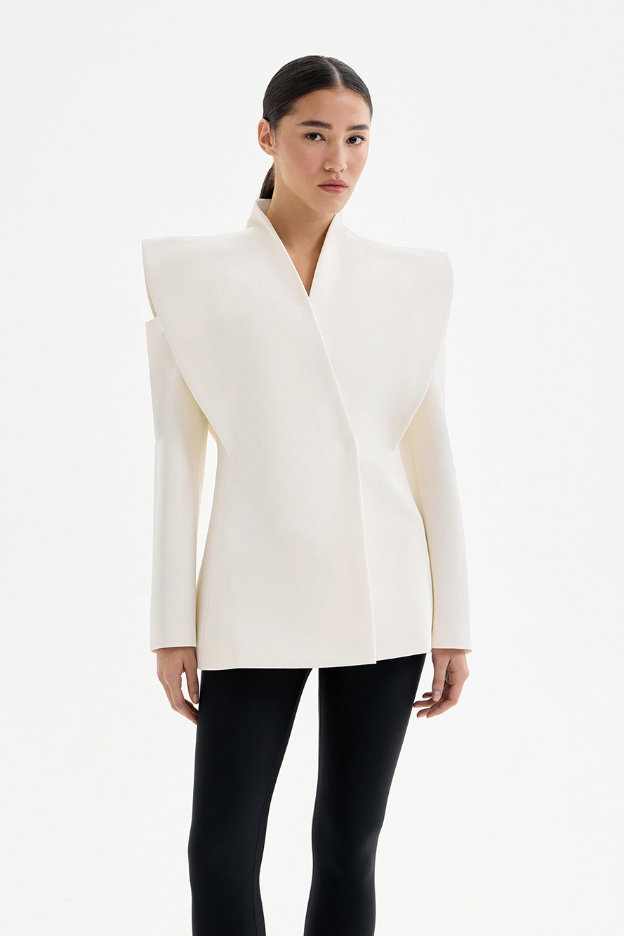 Blazer Long Structuré Femme