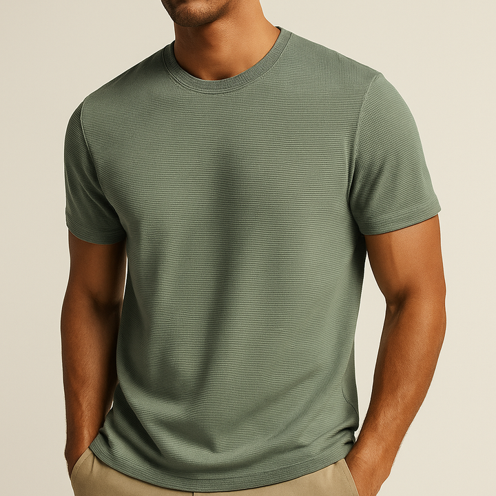T-Shirt Homme Texturé Confort Moderne