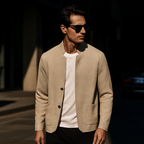 Cardigan Homme Maille Élégance Minimaliste
