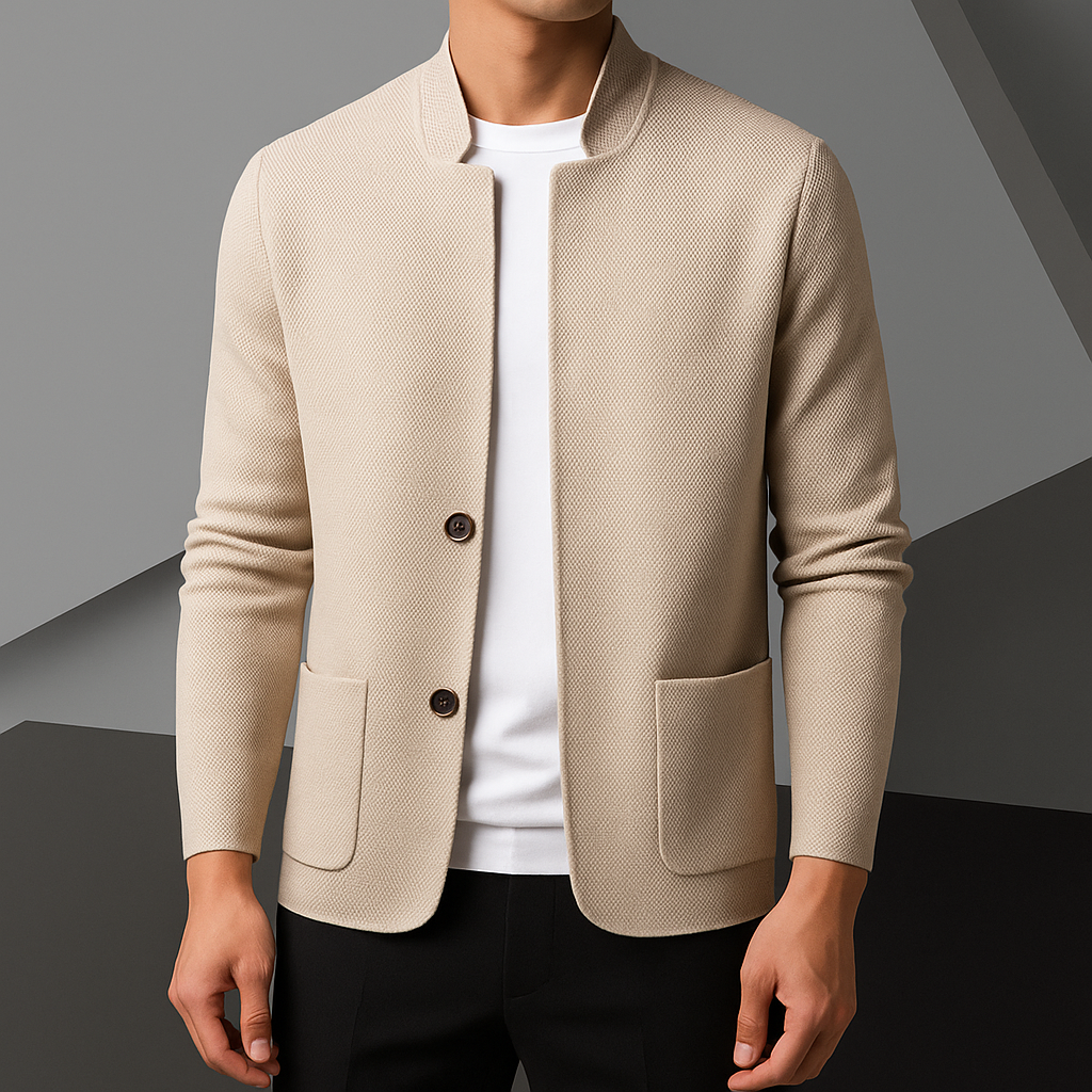 Cardigan Homme Maille Élégance Minimaliste