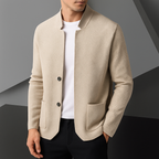 Cardigan Homme Maille Élégance Minimaliste