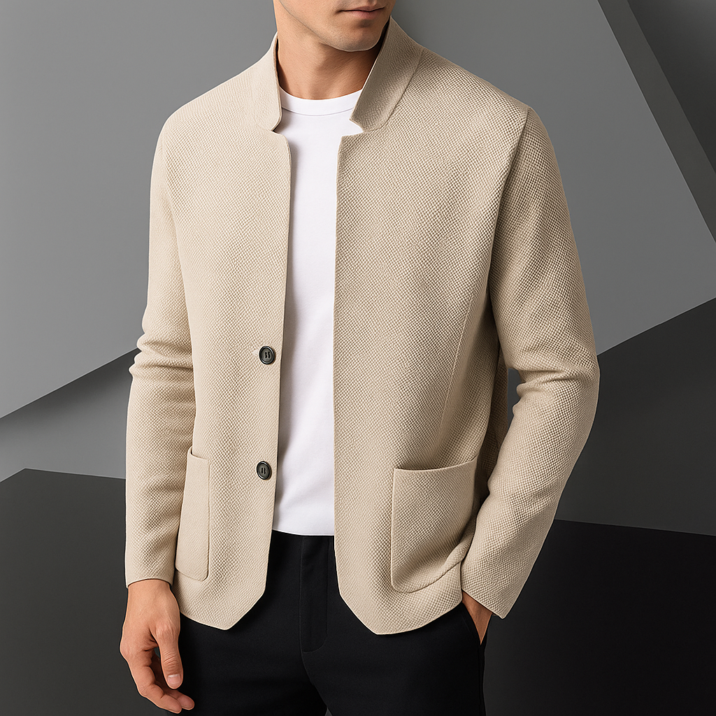 Cardigan Homme Maille Élégance Minimaliste