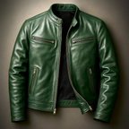 Veste en Cuir Élégante Coupe Moderne et Confort Premium