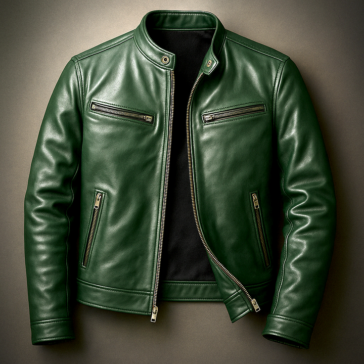 Veste en Cuir Élégante Coupe Moderne et Confort Premium