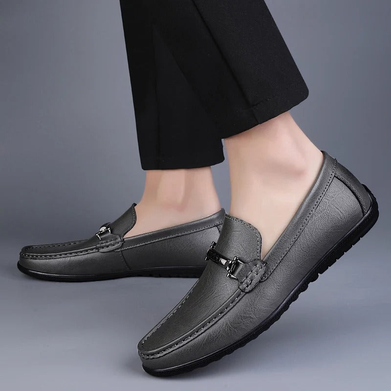 Mocassins en Cuir Élégants avec Boucle Confort et Style Moderne