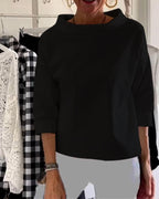 Blouse Femme Col Bateau Élégante