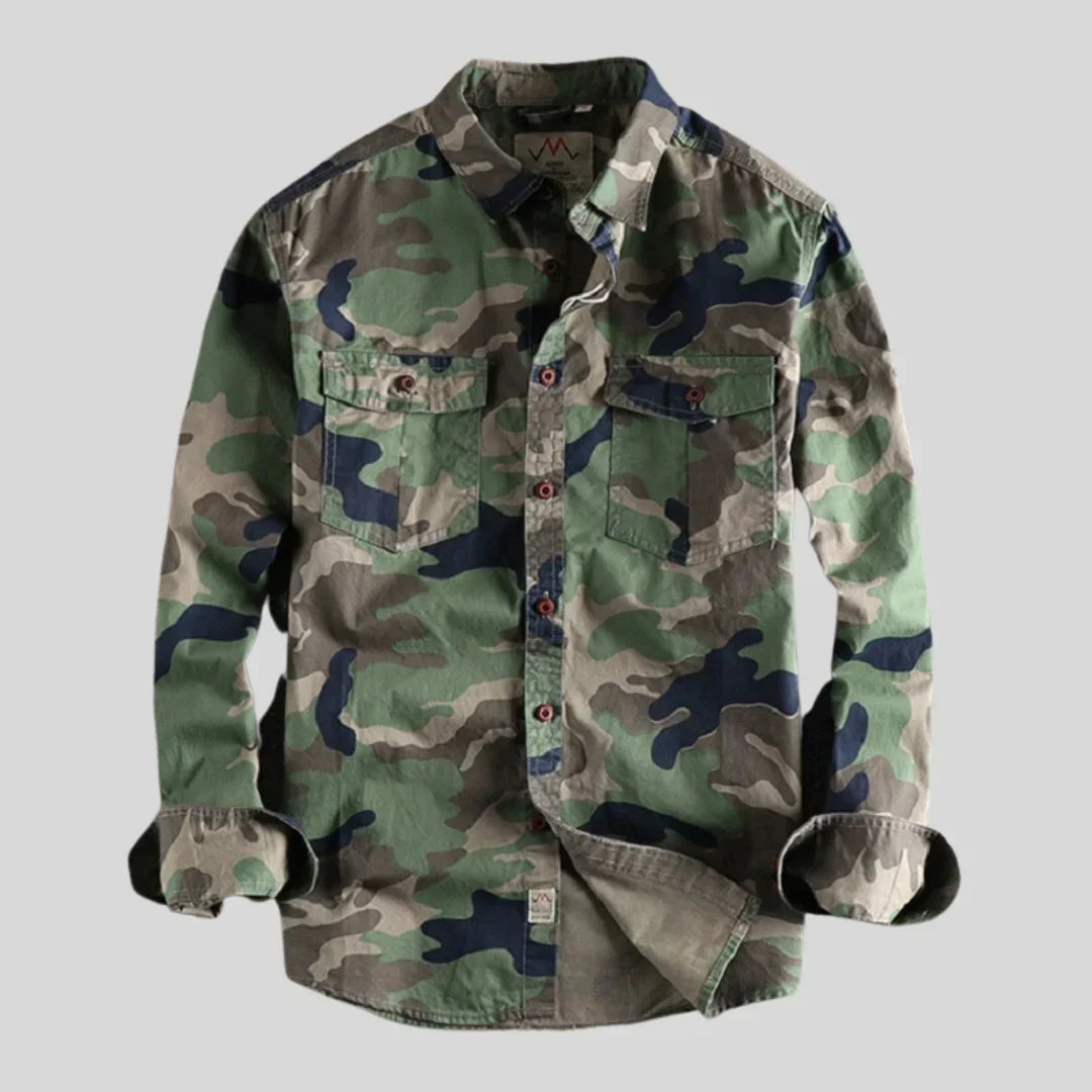 Surchemise Camouflage Vintage Confort Durable et Style Outdoor