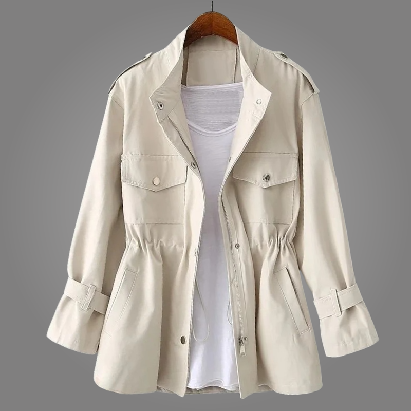 Veste Chemise à Poches et Taille Ajustable
