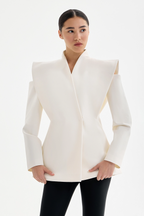Blazer Long Structuré Femme