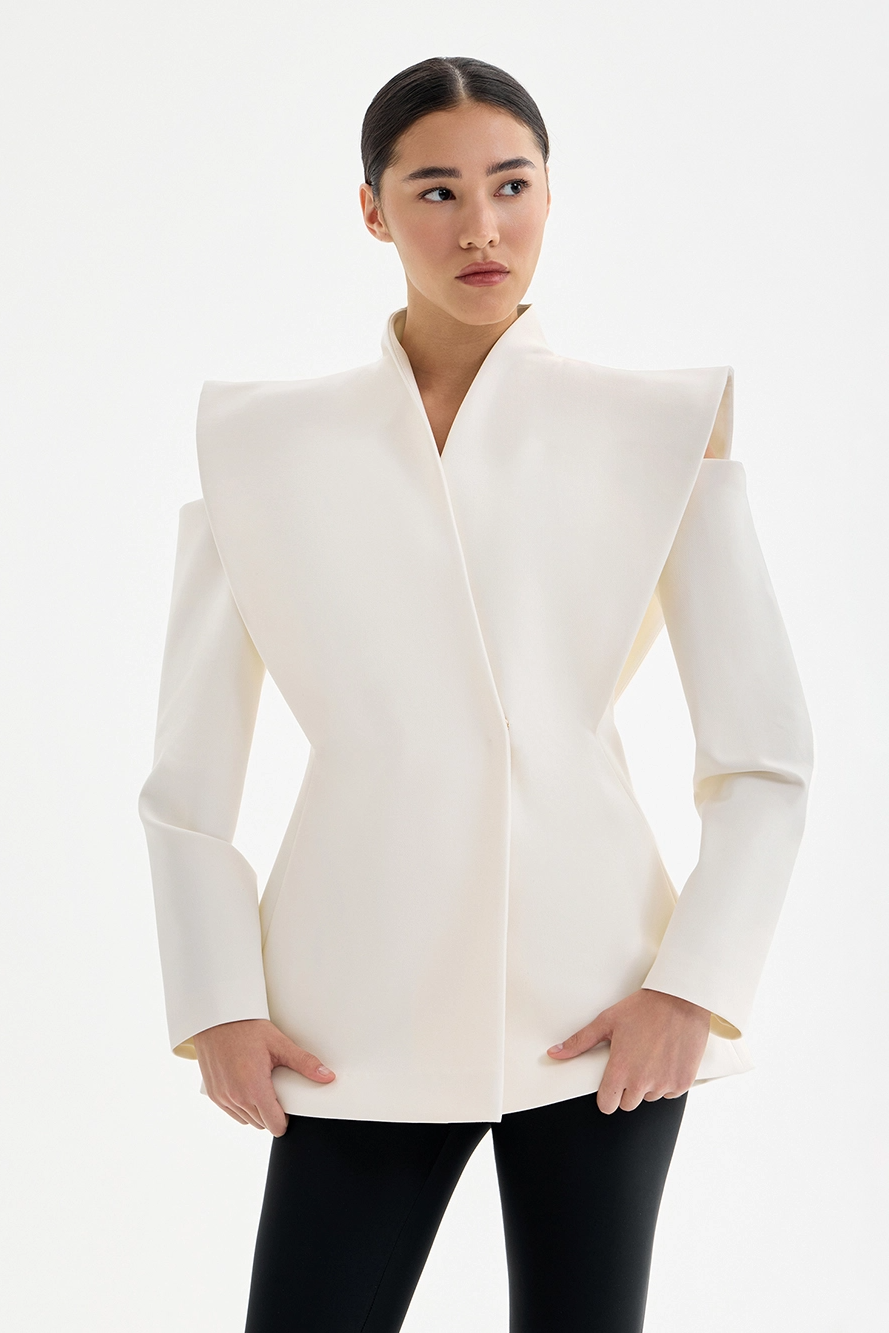 Blazer Long Structuré Femme