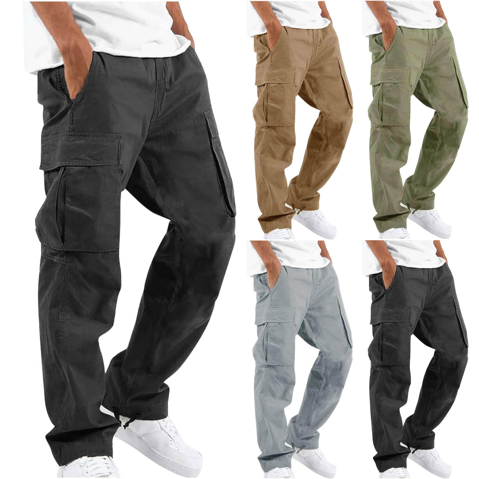 Pantalon Cargo Décontracté Coupe Ajustée Confort et Style Urbain