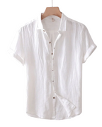 Chemise Homme à Col Mao et Manches Courtes