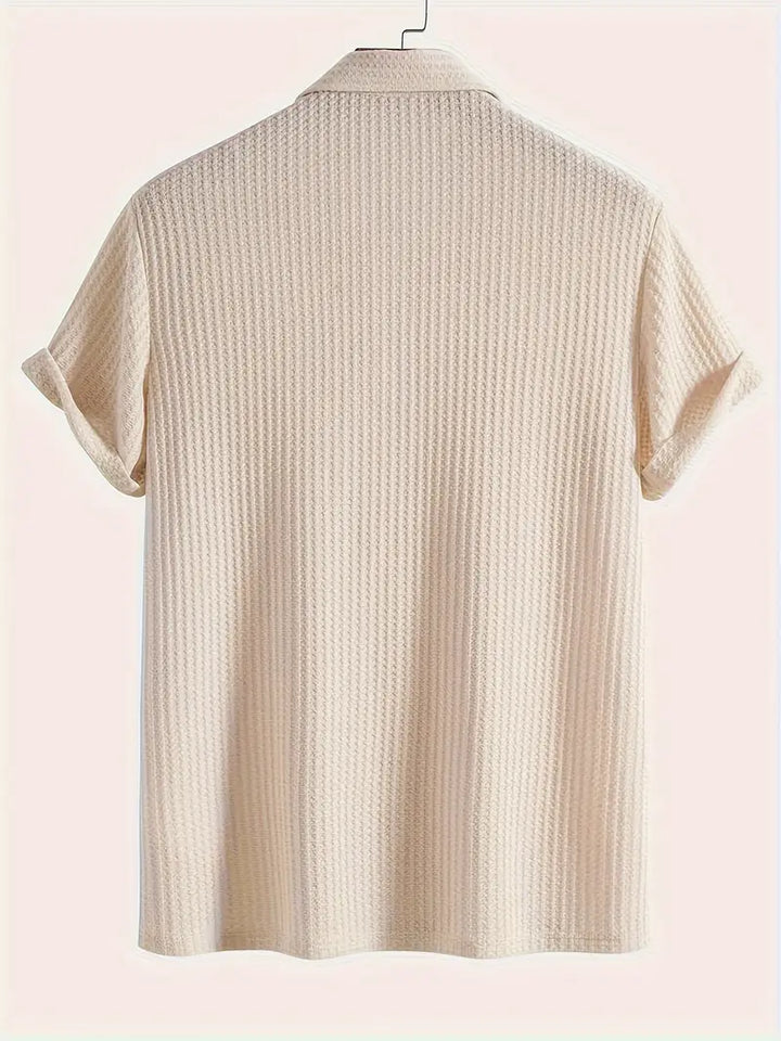 Polo Homme Maille Côtelée Élégante