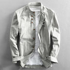 Chemise Homme Col Montant Vintage