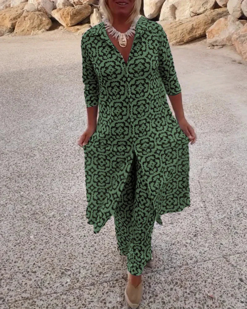 Robe Femme Imprimée Élégance Décontractée