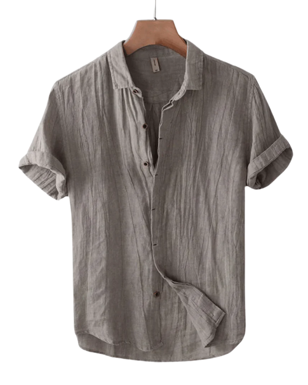Chemise Homme à Col Mao et Manches Courtes
