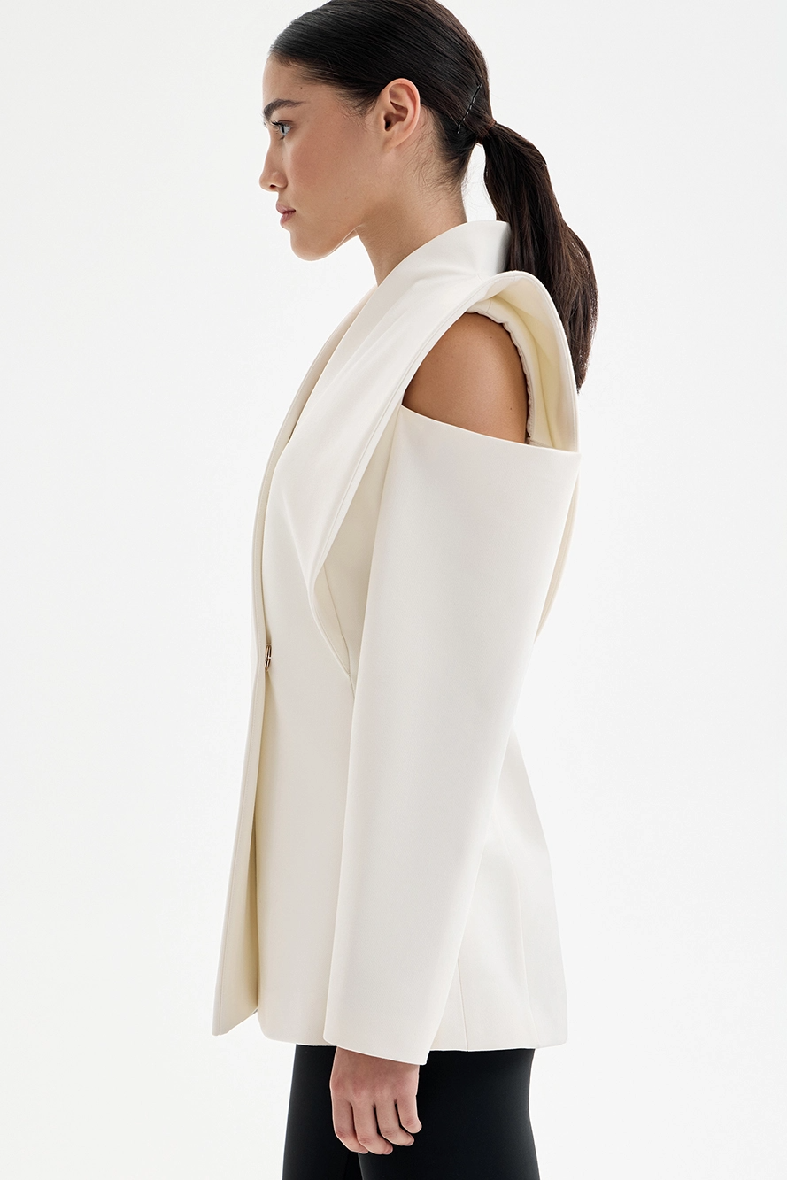 Blazer Long Structuré Femme