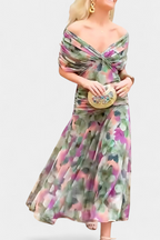 Robe Femme Élégance Soirée Plissée